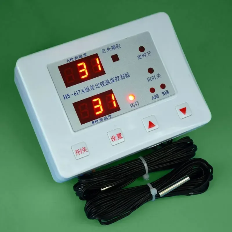 Solar Pump Controller - 617A 太陽熱温水戻り水温度差比較コントローラ循環ポンプデジタル表示調整可能な Instr