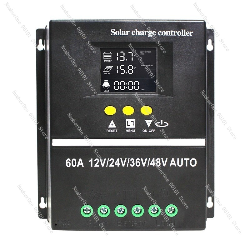 Solar Pump Controller - 自動認識機能付き 12V、24V、36V、48V ソーラー太陽光発電コントローラー、60A、80A、100A、エネルギー管理用