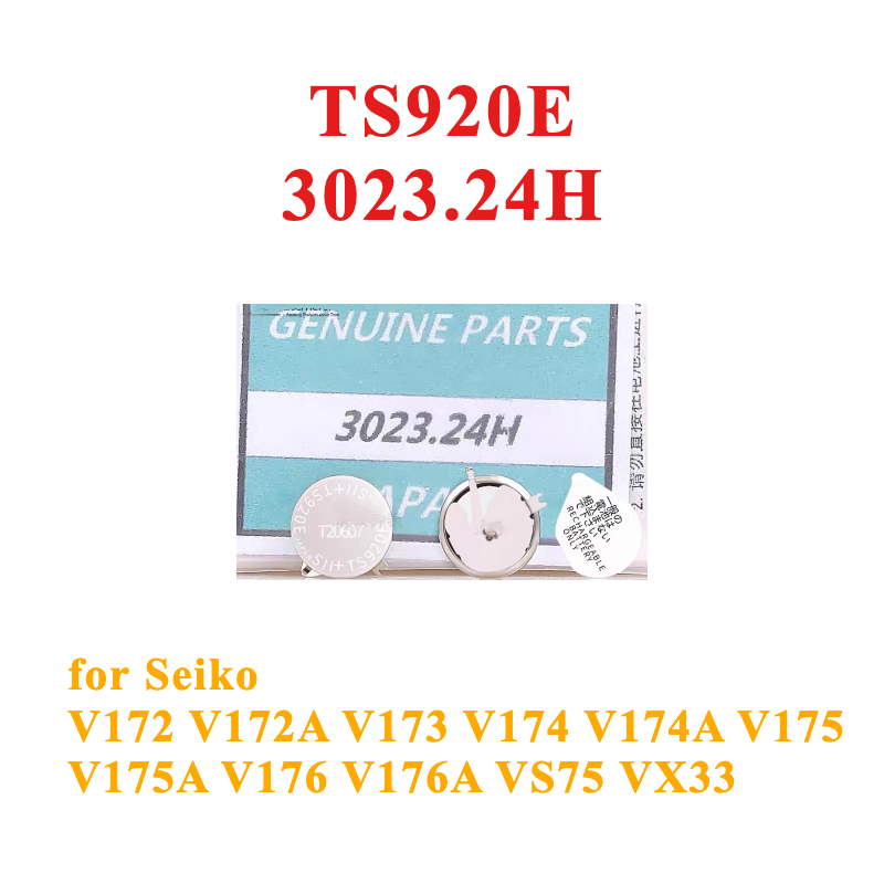 Renewable Energy Technology - オリジナル新 3023.24H TS920E 3023-24H 運動エネルギー充電式バッテリー集積回路セイコー V172