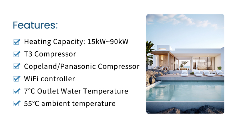 25KW WiFi制御エアソースヒートポンププールヒーター＆ - Solar Pump Controller のレビューと価格
