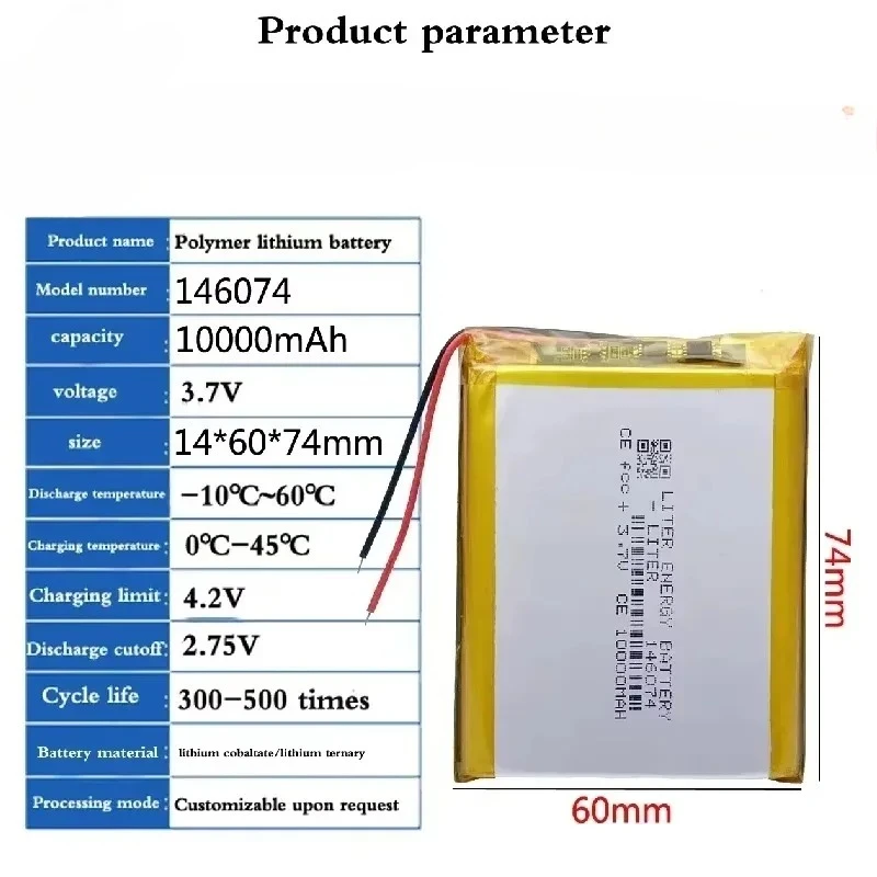 100% 新品 146074 3.7v 10000mah 充 - Renewable Energy Technology のレビューと価格