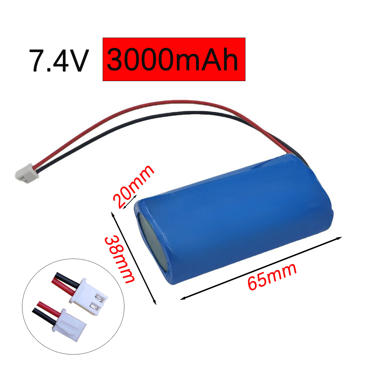 新型高エネルギー7.4V 18650バッテリー 2Sリン酸鉄 - Renewable Energy Technology のレビューと価格