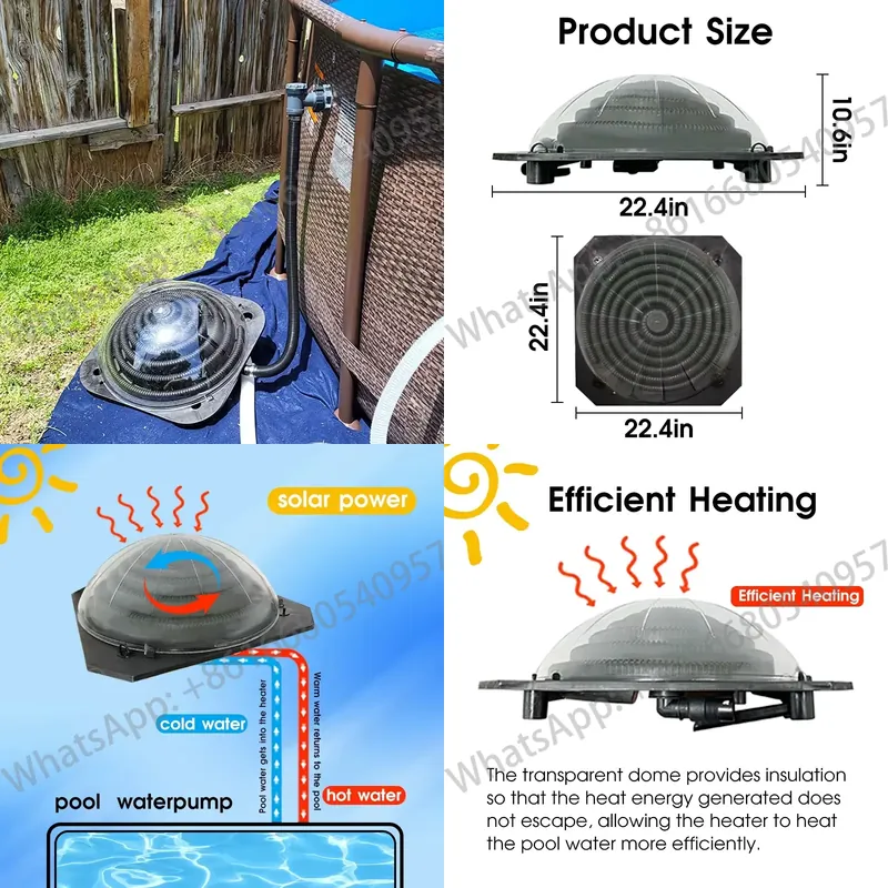 ポータブルプールソーラー加熱システムプールヒーターコントロー - Solar Pump Controller のレビューと価格